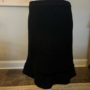 Vintage, Gap, black tweed skirt with tulip hem